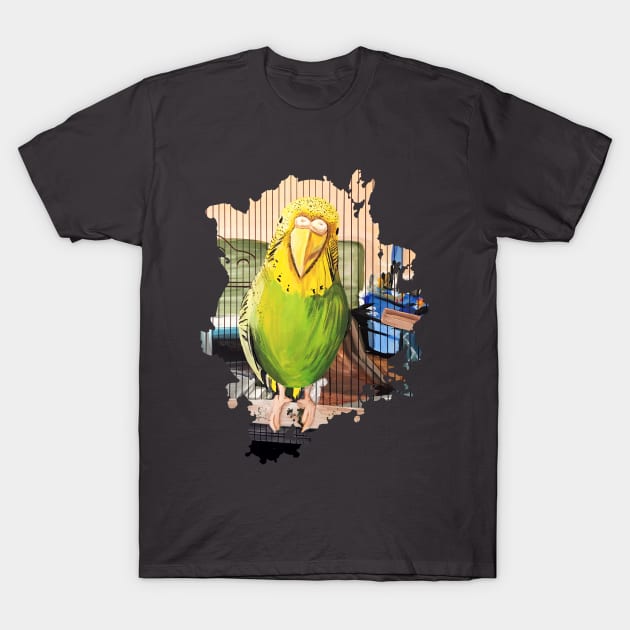 Pet Parrot T-Shirt by adamzworld